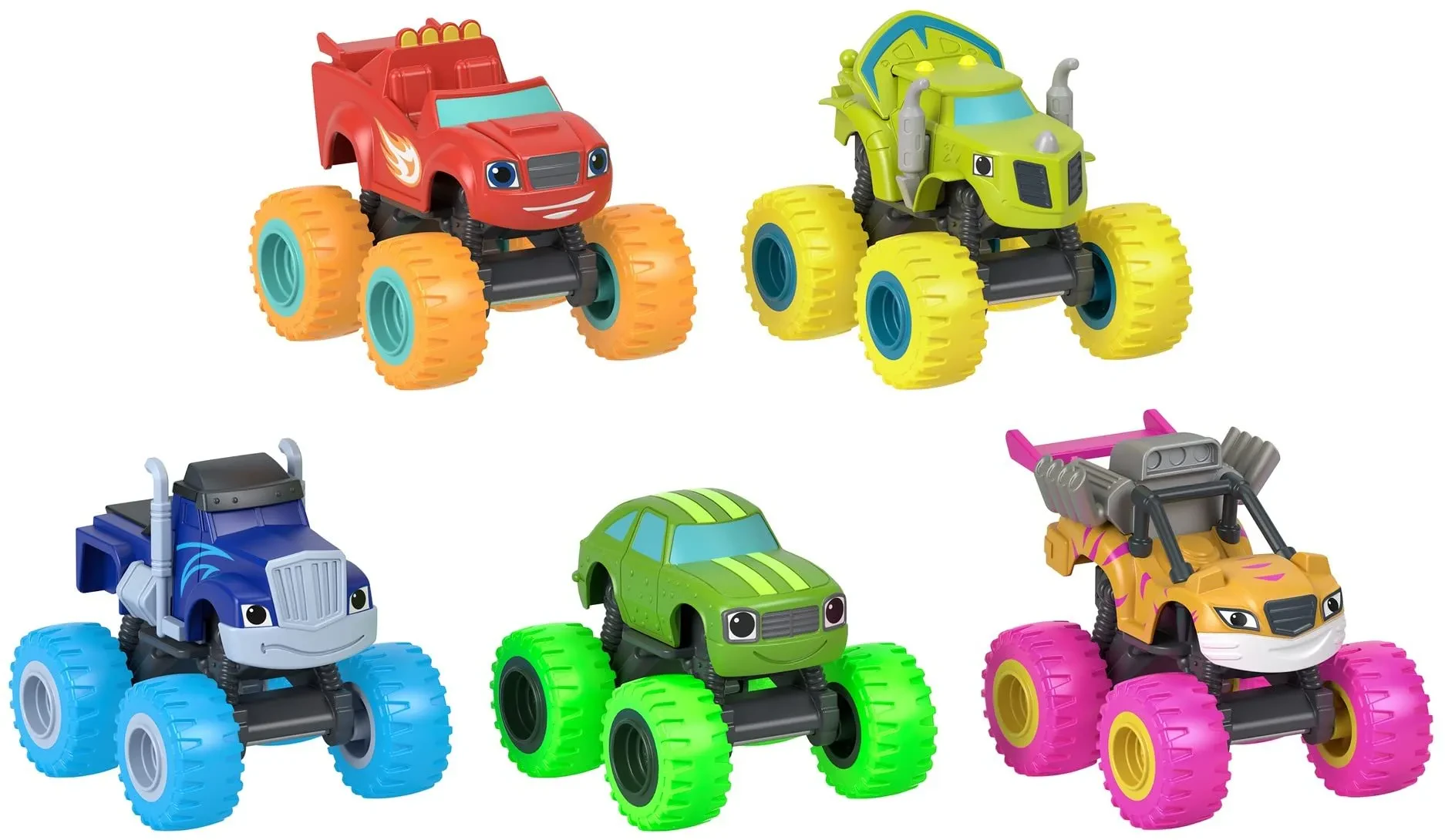 Darington Diecast Truck with other Blaze Vehicles