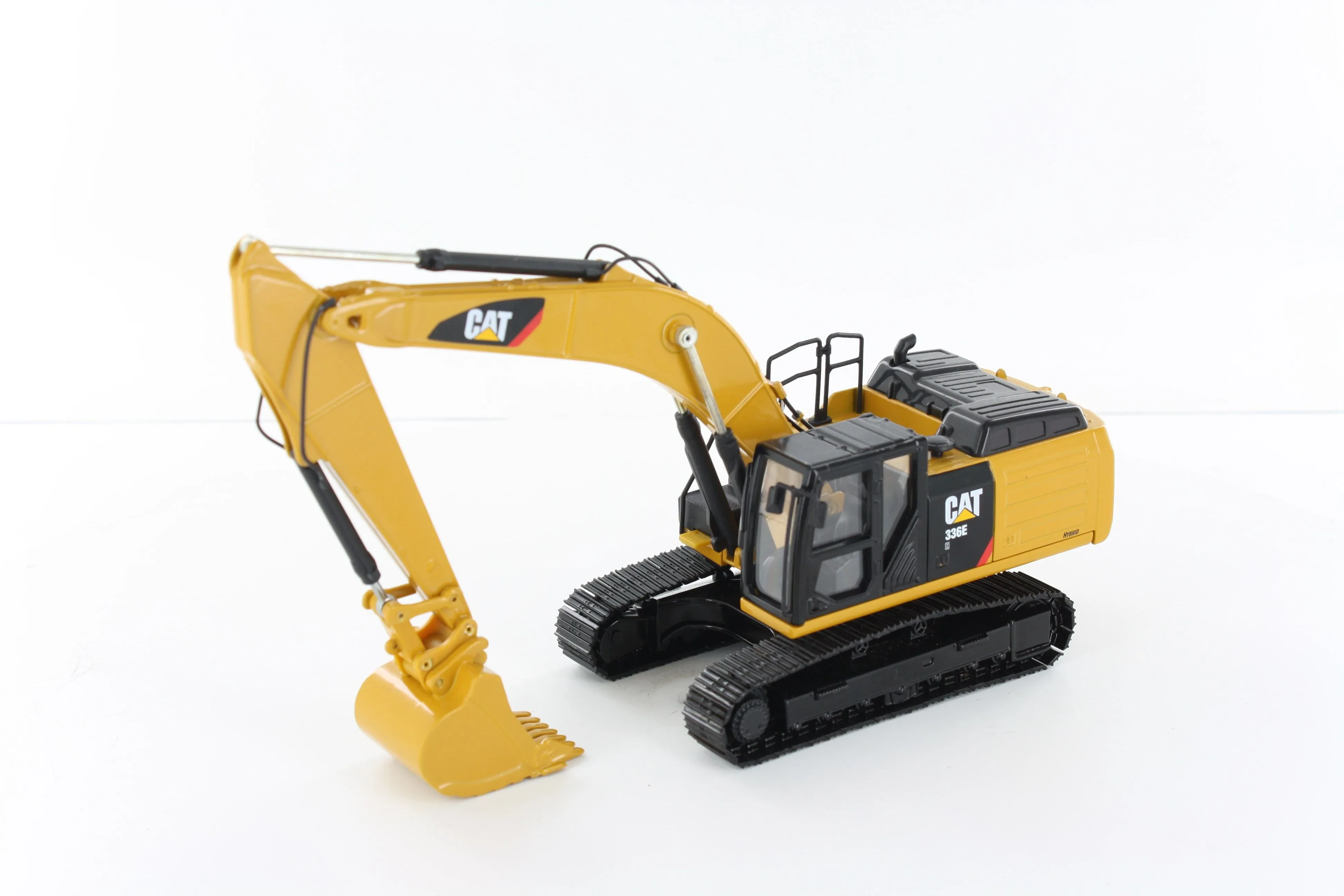 Diecast excavator close-up