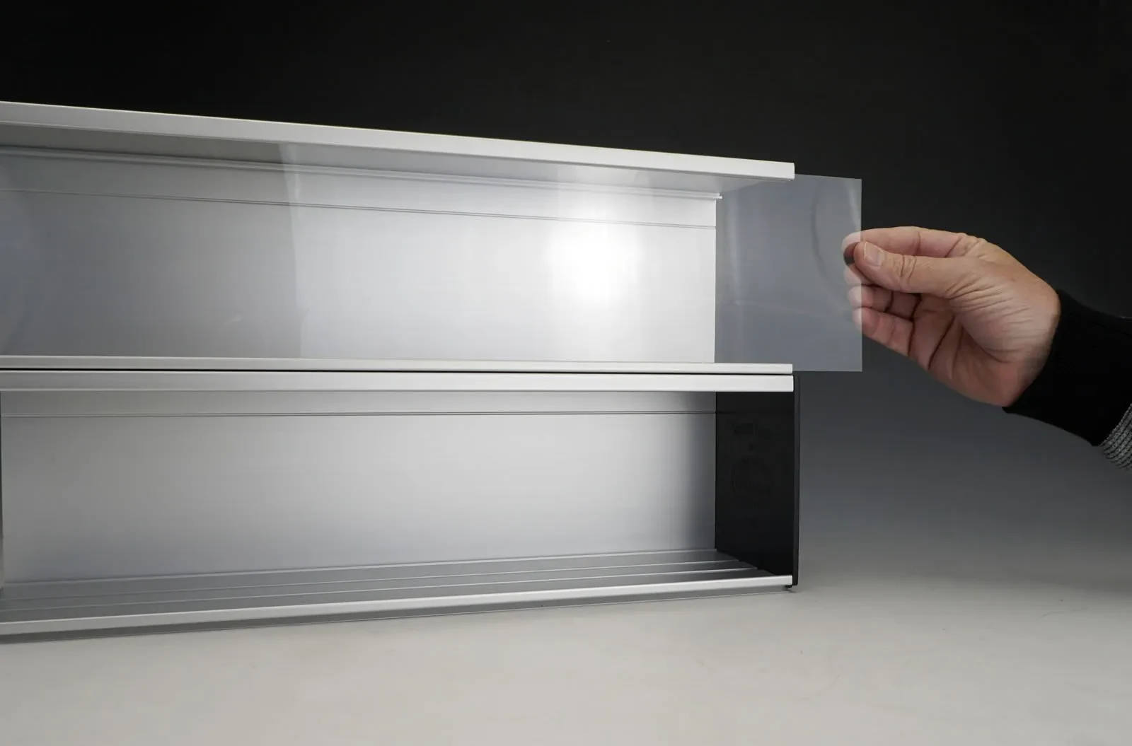 Display case with 1:5 scale diecast models