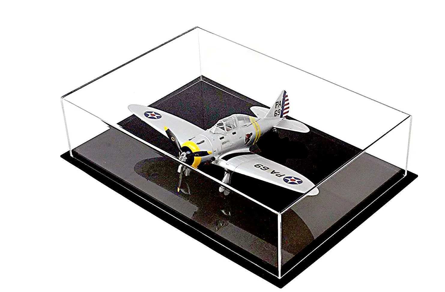 Diecast airplane display case