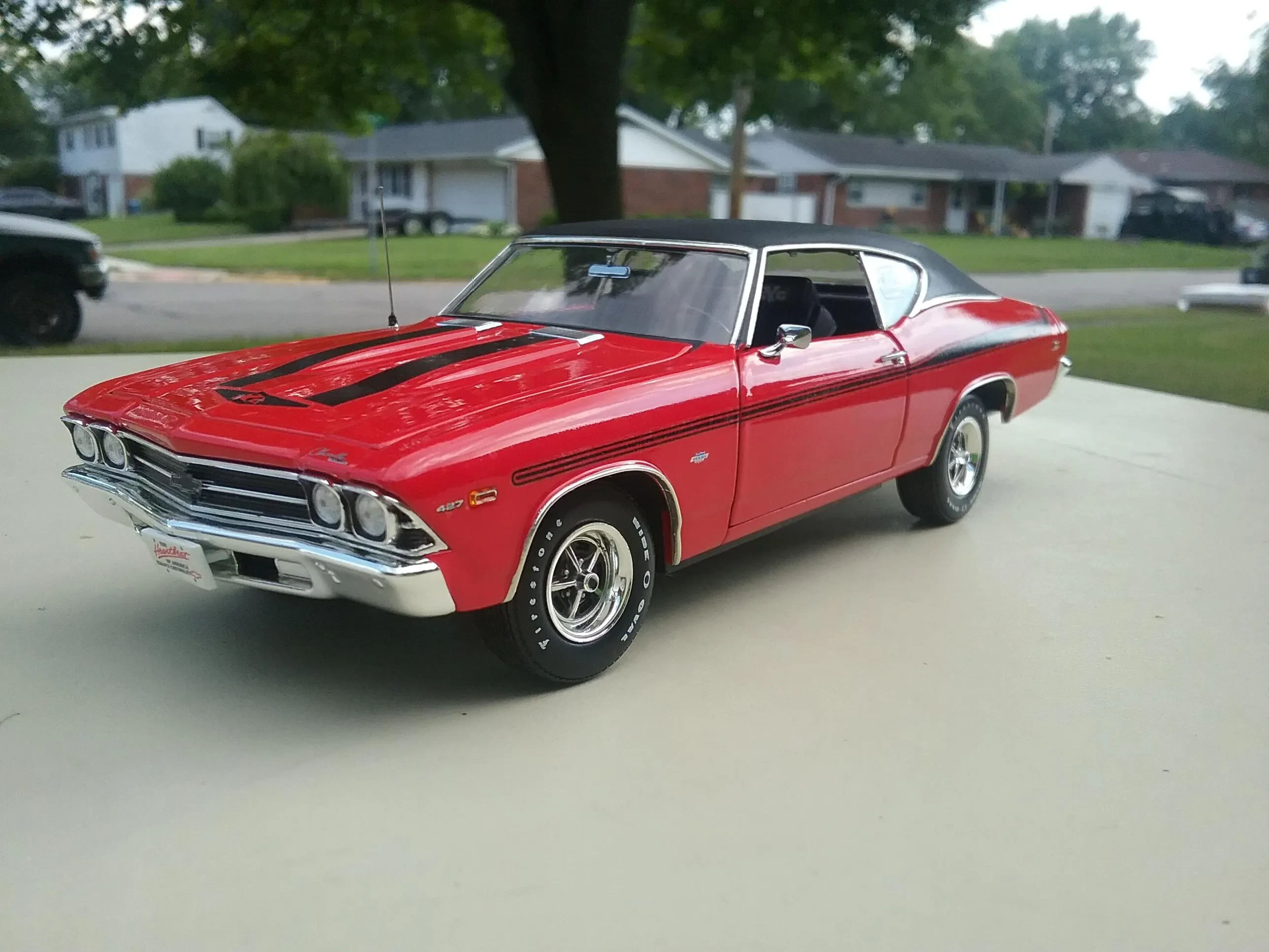 Modified diecast car wheels