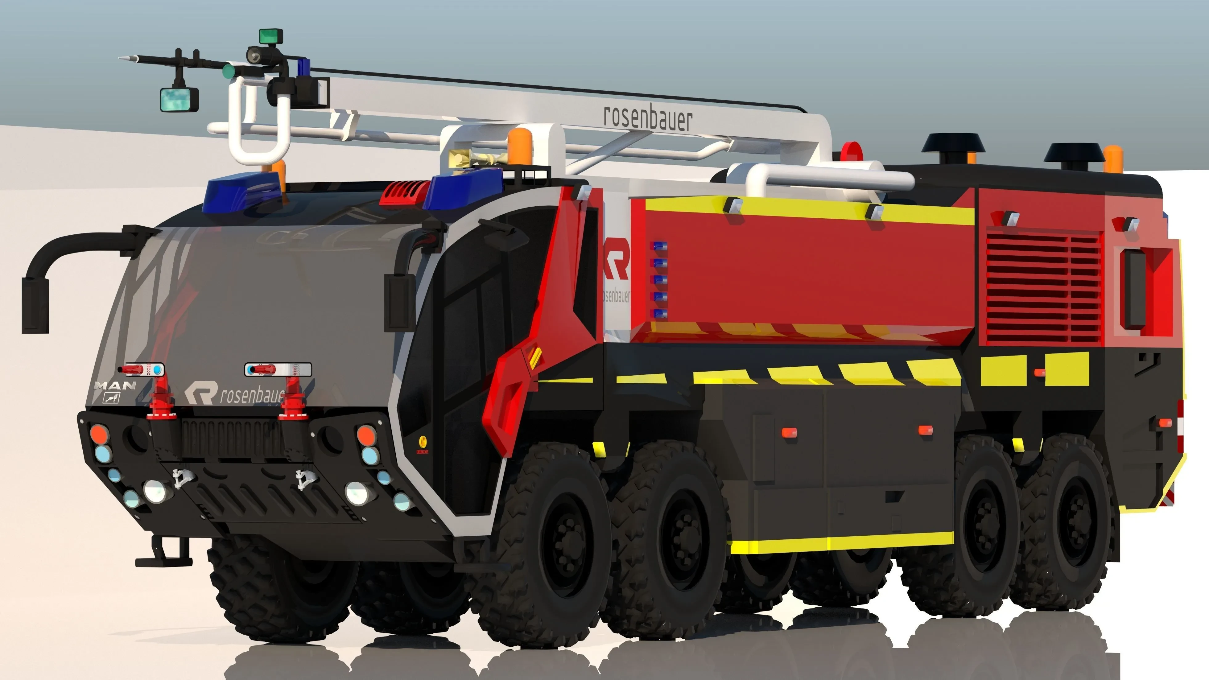 Airport fire truck diecast model