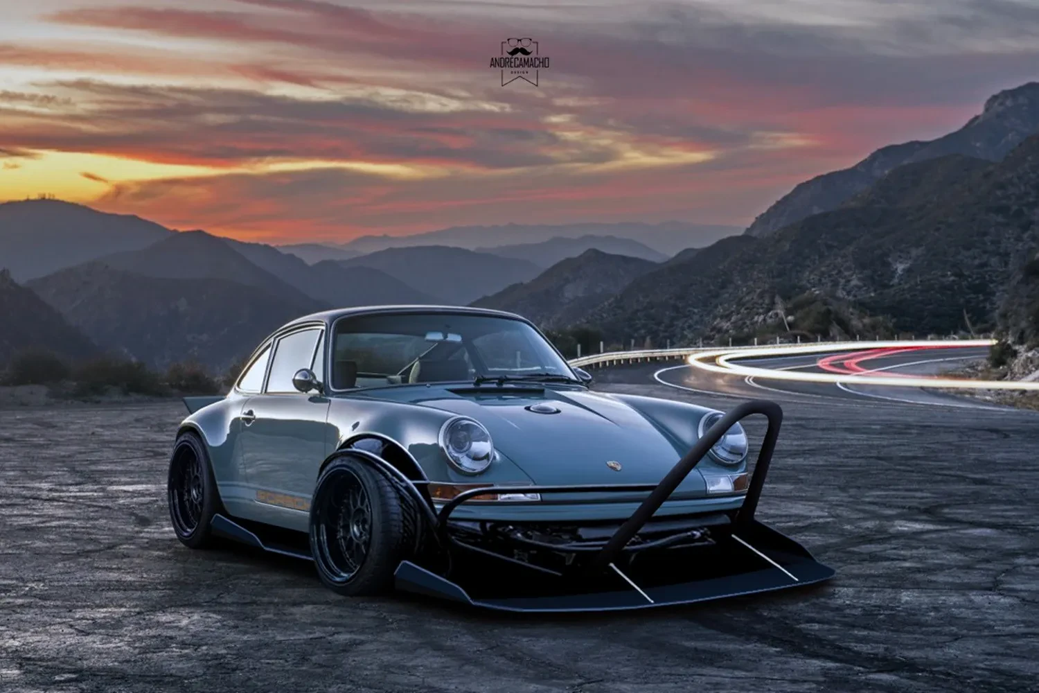 Custom Porsche truck diecast