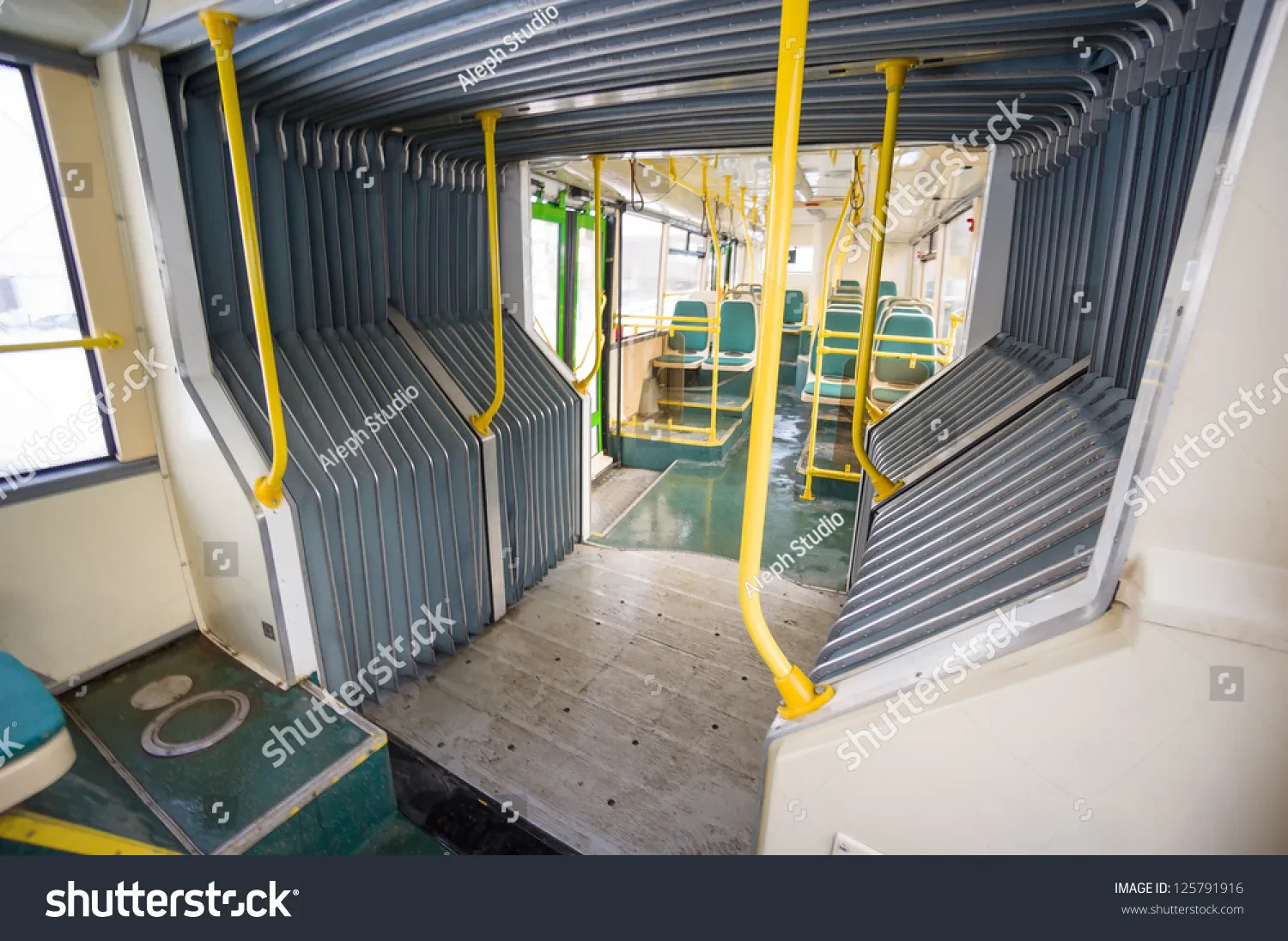 Modern articulated bus diecast model