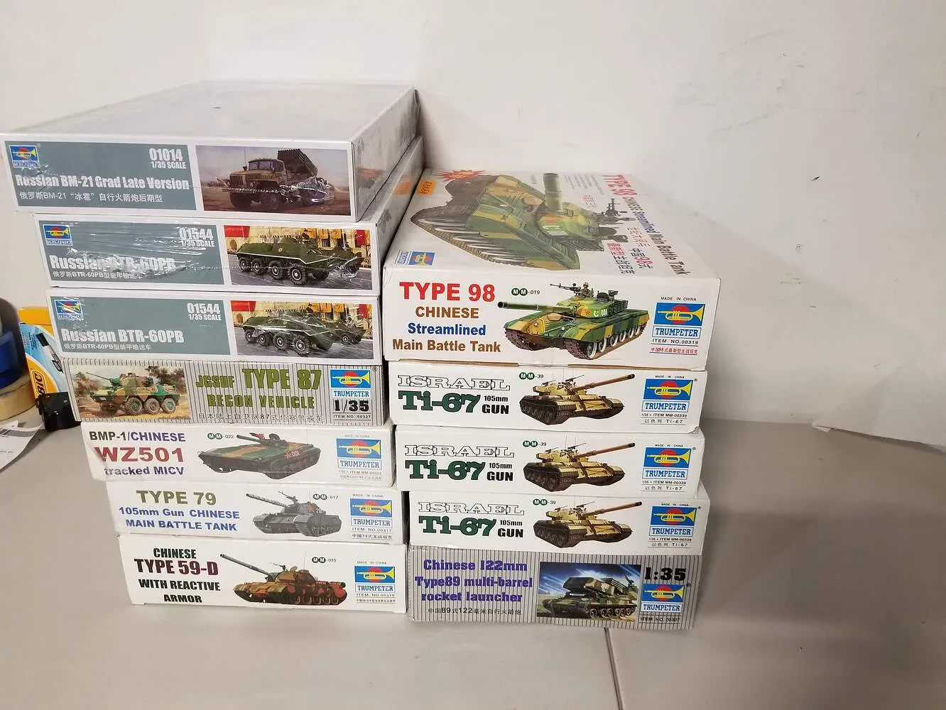 Diecast model kit collection
