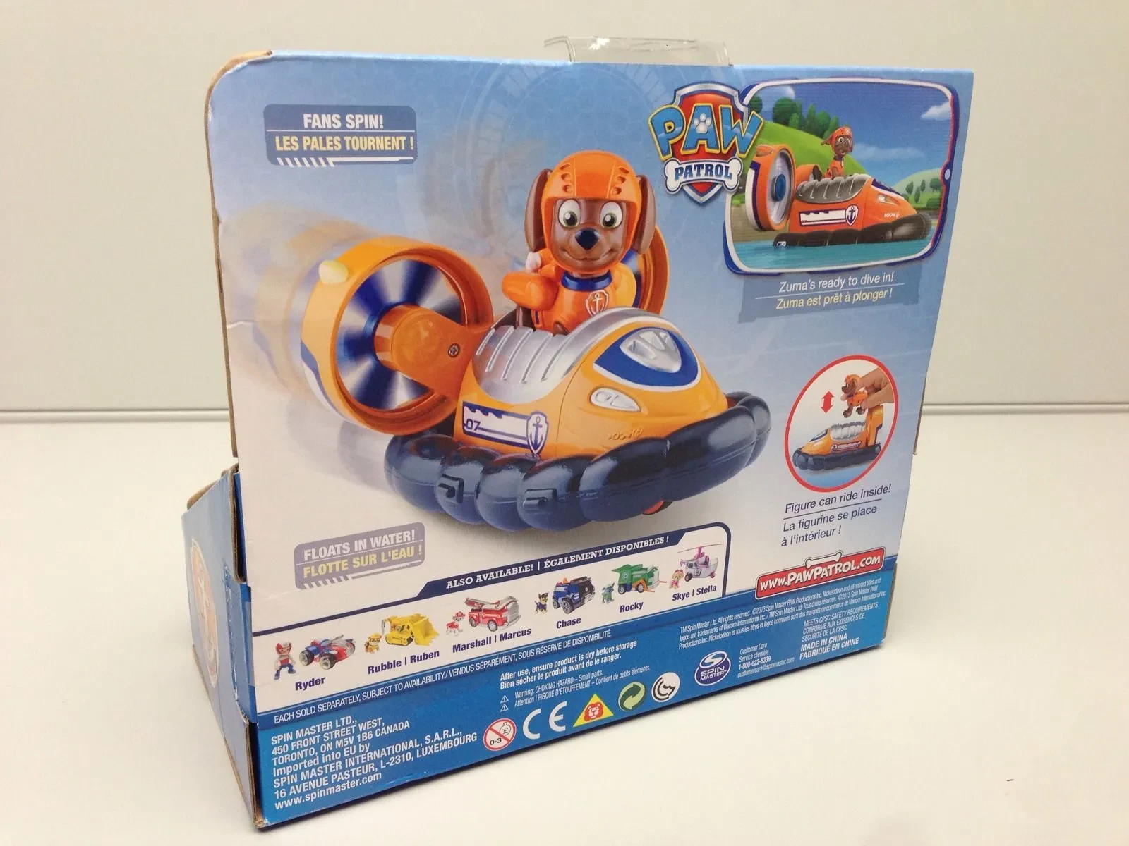 paw patrol zuma hovercraft