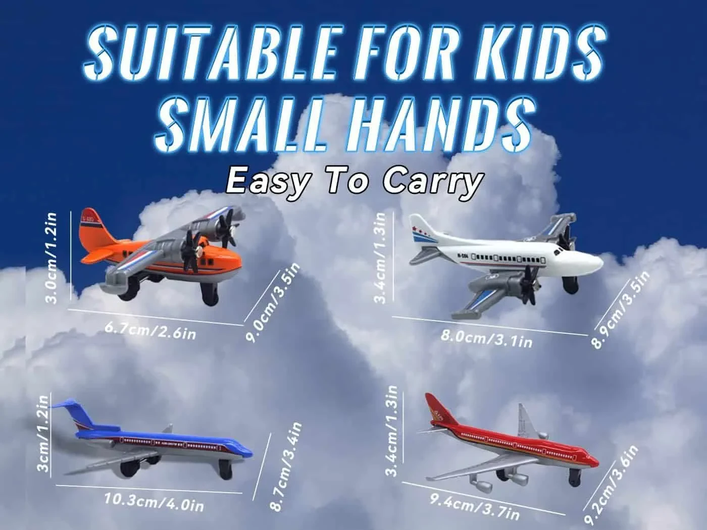 Variety of diecast airplanes