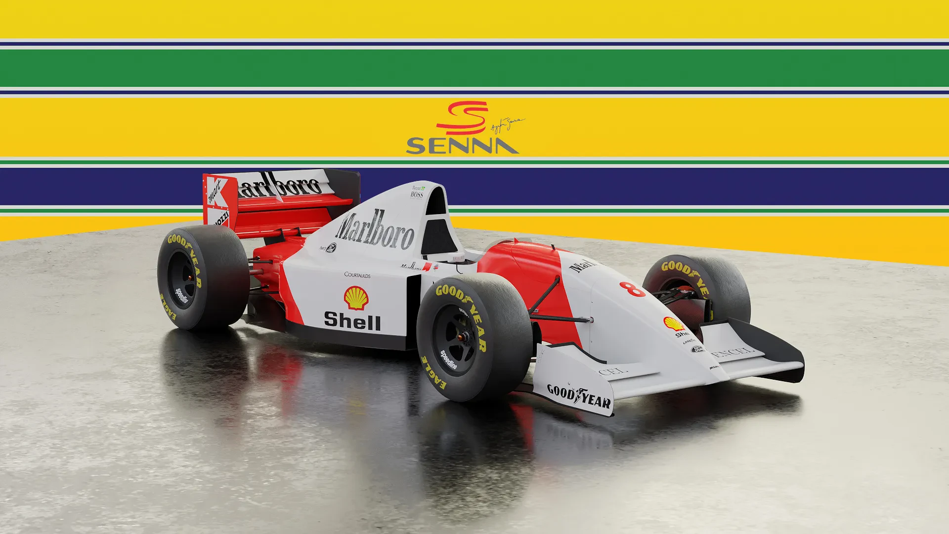 Diecast Ayrton Senna McLaren MP4/4