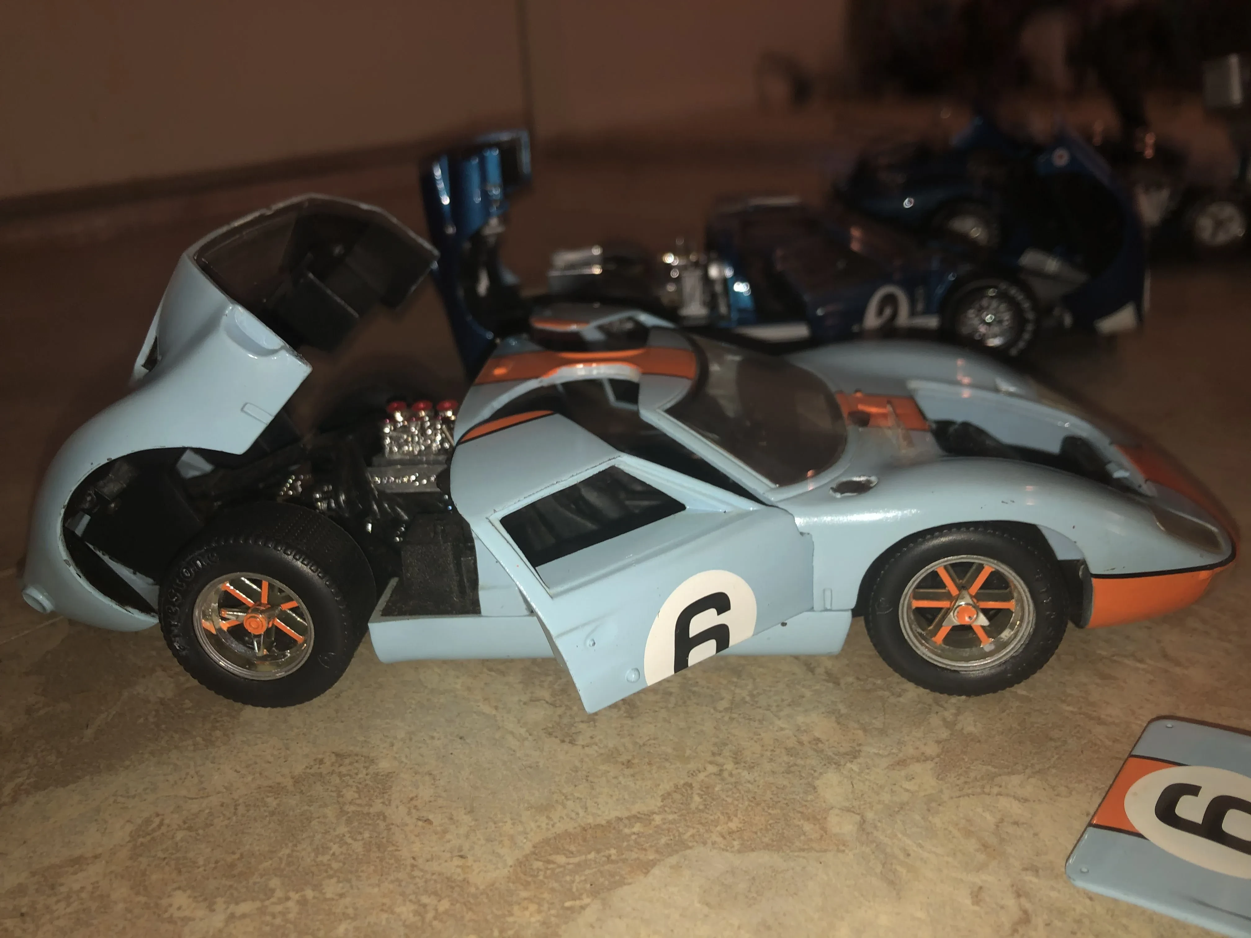 Diecast car in original packaging