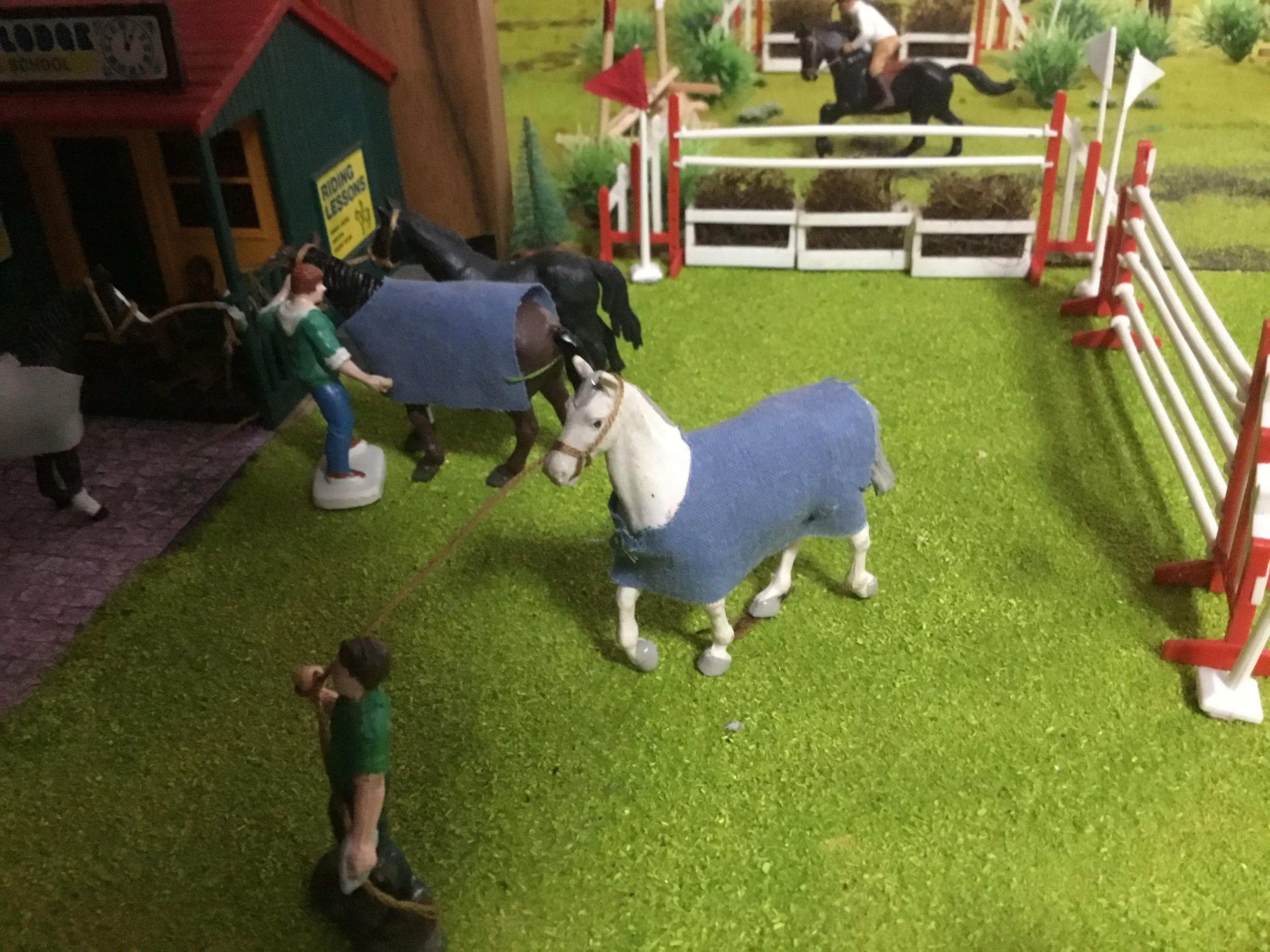 Farm Diorama with Diecast Equipment
