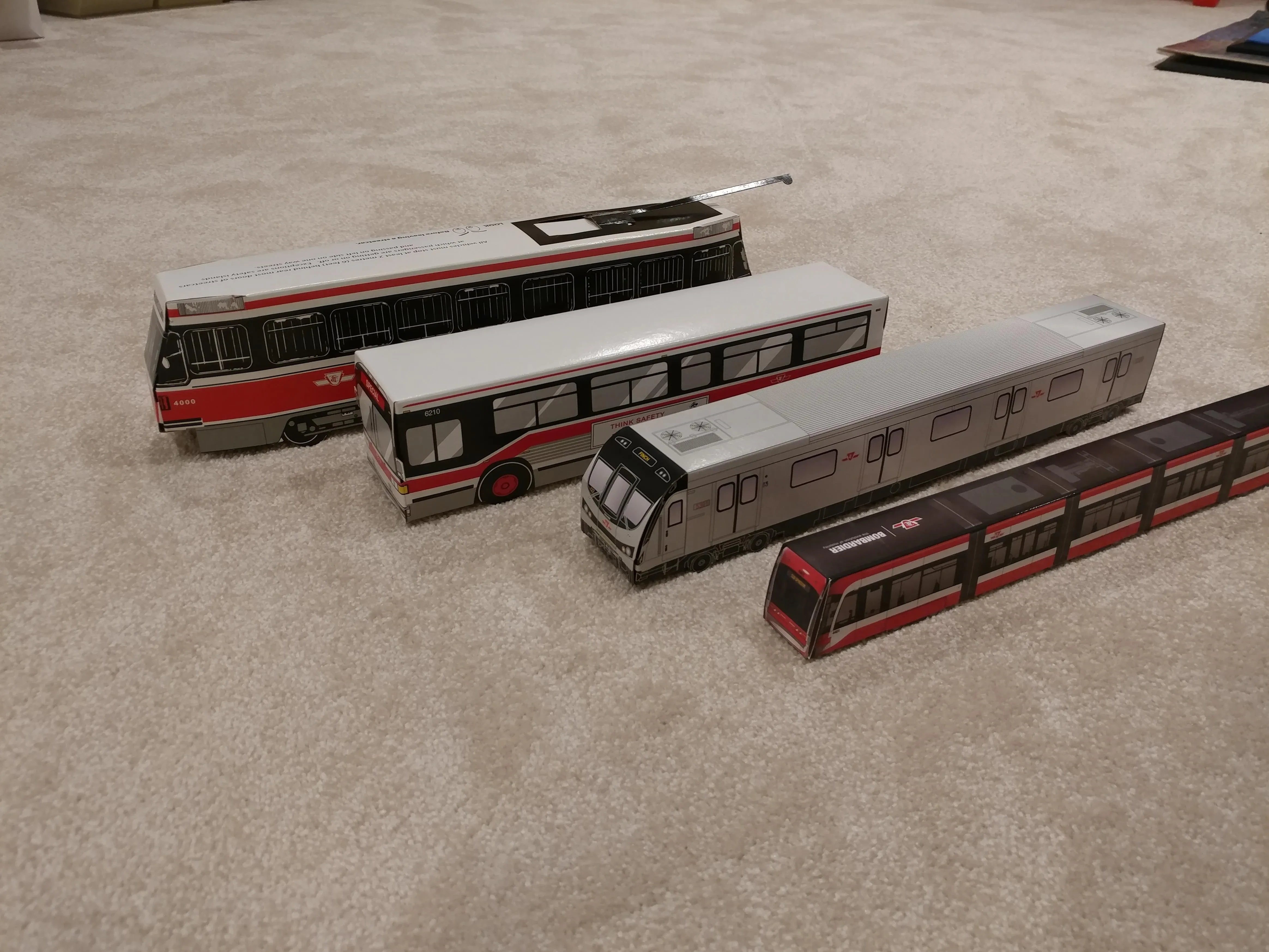Collection of TTC diecast models