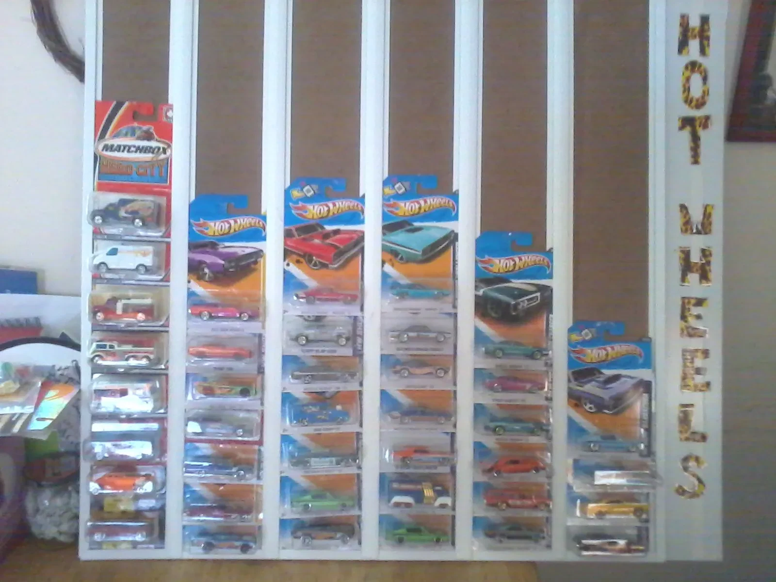 Hot Wheels display